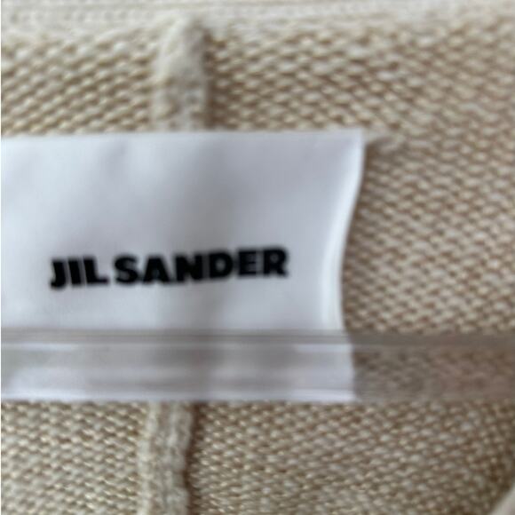 Jil Sander Cream V-Neck Button Long Sleeve Knit Sweater 40 / 8 - Picture 11 of 16
